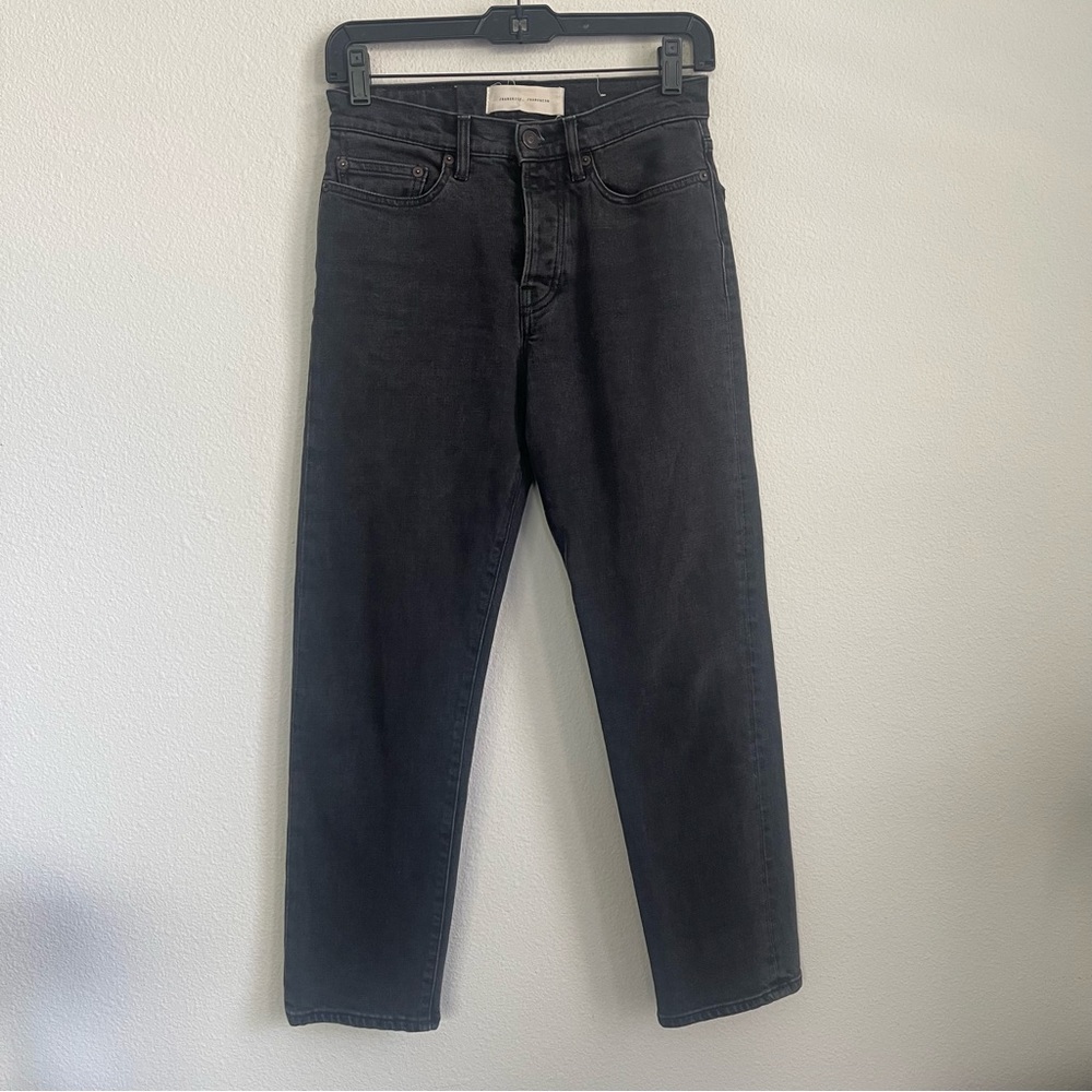 Jeanerica Jean & Co Black Used Cropped Denim Jeans